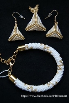 Komplet bransoletka, kolczy...