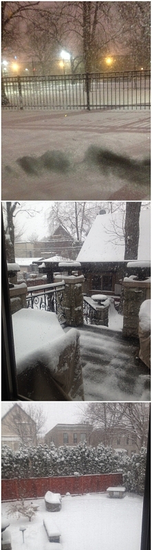 Chicago - dzisiaj rano, zim...