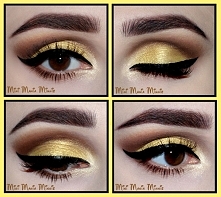 lazy sunday sunrise, czyli banalny makijaż na wiosnę, żółty cień na powiekę ruchomą, rozświetlacz na wewnętrzny kącik i otoczka z matowego ciepłego brązu, kreska, tusz i już:) p...