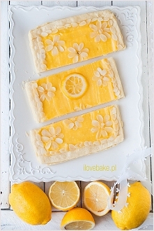 Mazurek cytrynowy - przepis ilovebake.pl