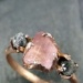 Raw Pink Tourmaline Diamond...