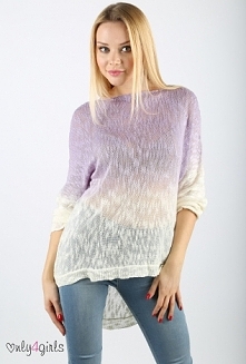 Piękny sweterem z motywem ombre do kupienia w Only4girls.pl!