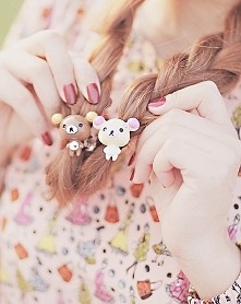 Urocze gumki na warkoczyki