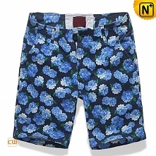 Mens Designer Cotton Floral Print Shorts CW140433