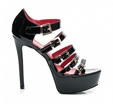 CZARNE SANDAŁY NA OBCASIE - gladiatorki, styloweobcasy.pl -sklep z butami