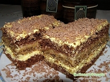 Ciasto kakaowo - orzechowe z masą krówkową