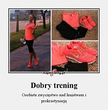 Poranny trening za mną a teraz idziemy na następny :)