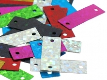 Cekiny Prostokąty Piegi Mix Kolorów