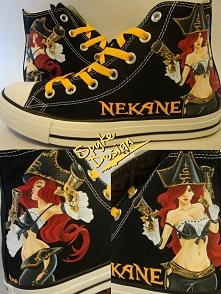 Ręcznie malowane converse&#...