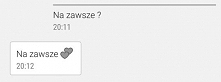 na zawsze.