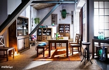 kolekcja meble RASTI - drewno sosnowe z recyklingu