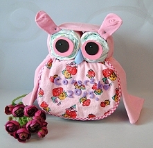 Pieluszkowa sowa dla dziewczynki