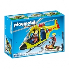 Witajcie, dziś nowość od Playmobil serii Country dla dzieci od lat 4. 

Playmobil 5428 - Zestaw Helikopter Ratownictwa Górskiego zawiera wciągarkę linową i hak do transportu nos...