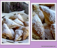 Rożki z serem i rodzynkami