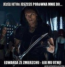 ale  w zmierzchu zagrał nie patrząc