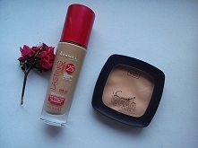 *Podkład Lasting Finish 25h z RIMMEL LONDON
Zapewnia:
*pełne krycie
*nieskazitelną cerę
*trwały komfort, do 25 godz.
Jego zawartość to 30 ml

*Puder Smooth'h wear WIBO.
Mat...