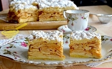 szarlotka tatrzańska

ciasto:
3 pełne szklanki mąki pszennej (użyłam tortowej)
1 łyżeczka proszku do pieczenia (z małą górką)
3 kopiaste łyżki kwaśnej gęstej śmietany 18%
3 żółt...