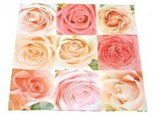 Serwetka Serwetki Decoupage Różowe Żółte Róże 1/4 33x33cm 2szt