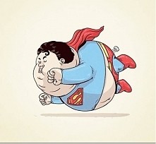 Superman z nadwagą :d