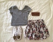 outfit, sweet, flowers