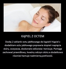 Kąpiel z octem.