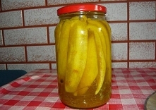 Ogórki z kurkumą
SKŁADNIKI:
Ogórki -4 kg
Woda -3 szkl
Cukier -3 szkl
Ocet 10% -2 szkl
Kurkuma -1 łyżka
Sól -1 łyżka
Ziele angielskie, czosnek, koper.
PRZYGOTOWANIE:
Ogórki umyć,...