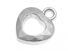 CCB Zawieszka Akryl Akrylowa Serce18x15mm 10szt