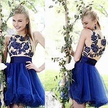 Fashion Floral Print Spliced Sleeveless Round Neck High Waist Dress