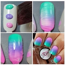 prosty sposób na kolorowe paznokcie