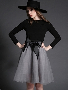 Retro Bowknot Two-Piece Hep...