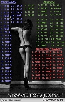 Wyzwanie trzy w jednym!