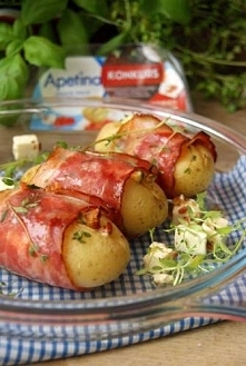 Pieczone ziemniaczki z śród...