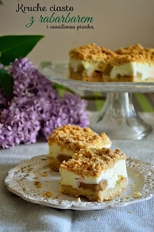Kruche ciasto z rabarbarem ...