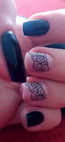 simplynails: milano beige 08 & super black 10