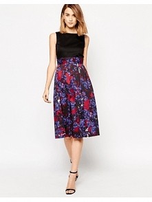 -42% Closet Midi Dress In Winter Floral