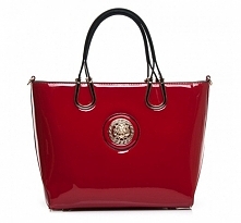 TOREBKA CZERWONA. TOREBKA CZERWONA LAKIEROWANA - sklep z o obuwiem, sklep z torebkami, sklep z odzieżą - styloweobcasy.pl