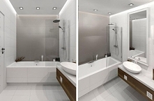 łazienka w szarosciach