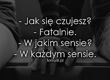czasami czujesz że całe życie ci się powoli rozpada.