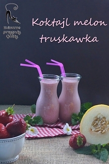 Koktajl: melon truskawka jogurt