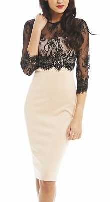 SUKIENKA KORONKOWA NUDE RĘKAW 3/4