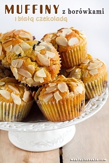MUFFINY z borówkami i białą czekoladą. Sprawdzony przepis :)- PYCHA! (maniapieczenia.com)