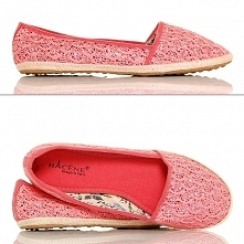 ESPADRYLE RÓŻOWE KORONKOWE