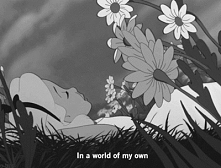 IN A WORLD OF MY OWN.