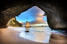Cathedral Cove w Nowej Zelandii