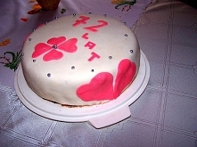 Pierwszy samodzielny tort. Przepis na aszlaja.blogspot.com