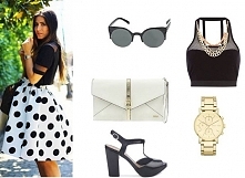 Modna spódnica  w stylu retro. Kropeczki <3 Po kliknięciu w zdjęcie więcej kolorów i rozmiarów.