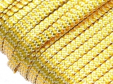 Sznurek Sutasz Taśma Metalizowany Złoto-Biały