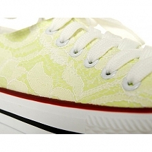 TRAMPKI LIMONKOWE Z EFEKTOWNĄ KORONKĄ