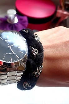 Bransoletka DIY ze starej bluzki ;) Opis jak zrobić po kliknięciu w zdjęcie