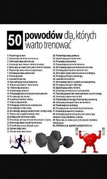 50powodow aby zacząć ćwiczy...